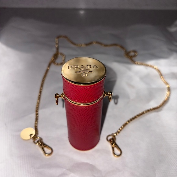Prada Saffiano Fuoco Lipstick Crossbody - Picture 1 of 5